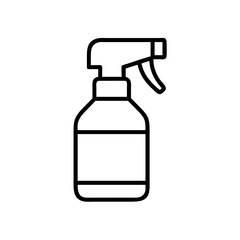 spray bottle icon, spray bottle line art - simple line art of spray bottle, perfect for spray bottle logos and icons