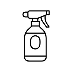 spray bottle icon, spray bottle line art - simple line art of spray bottle, perfect for spray bottle logos and icons