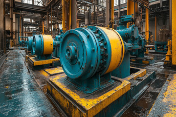 Large industrial water pump system