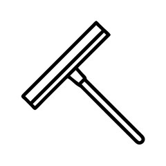 squeegee icon, squeegee line art - simple line art of squeegee, perfect for squeegee logos and icons