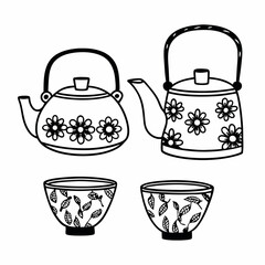 teapot and cup