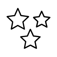 stars icon, stars line art - simple line art of stars, perfect for stars logos and icons