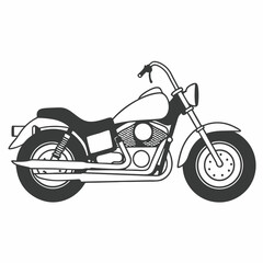 Fototapeta premium motorcycle on white background
