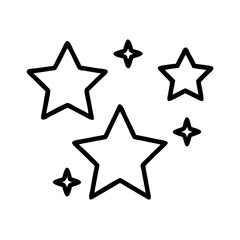 Obraz premium stars icon, stars line art - simple line art of stars, perfect for stars logos and icons