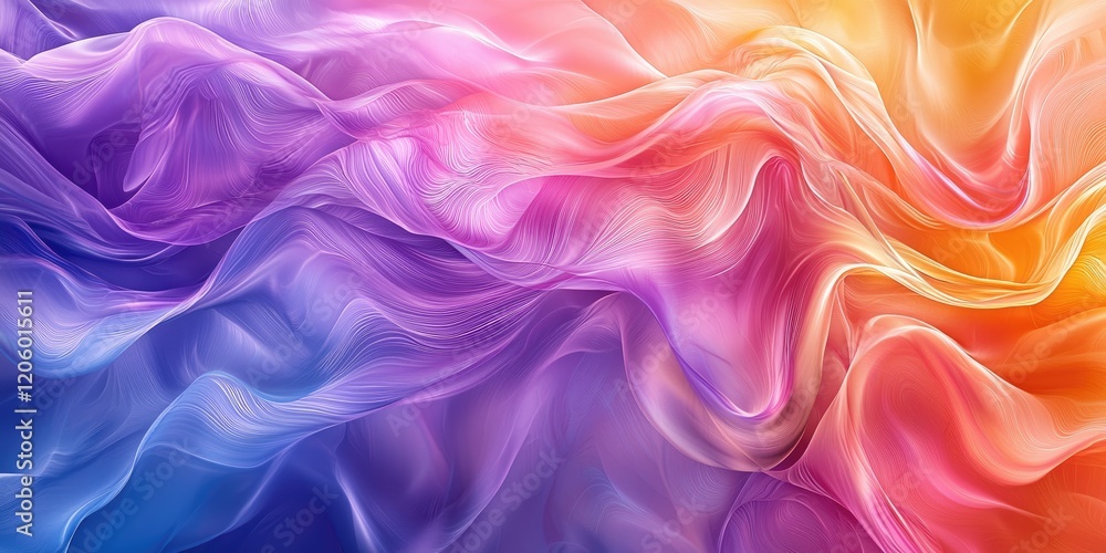 Poster an abstract image featuring flowing patterns in fluid art that dynamically intertwine and blend, uti