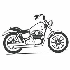 Fototapeta premium motorcycle isolated