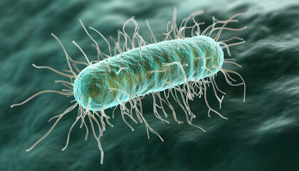 Microscopic View of Probiotics and Escherichia Coli: Biology, Digestion, and Health Care Science AI Generated