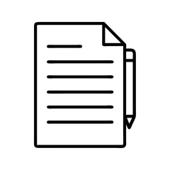 story draft icon, story draft line art - simple line art of story draft, perfect for story draft logos and icons