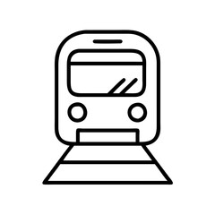 subway icon, subway line art - simple line art of subway, perfect for subway logos and icons