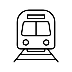 subway icon, subway line art - simple line art of subway, perfect for subway logos and icons