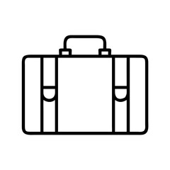 suitcase icon, suitcase line art - simple line art of suitcase, perfect for suitcase logos and icons