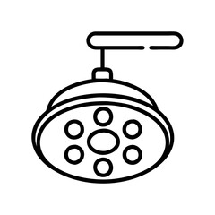 surgical lamp icon, surgical lamp line art - simple line art of surgical lamp, perfect for surgical lamp logos and icons