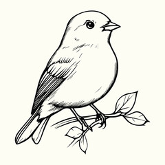 Bird Line Art Drawing Elegant and Simple Bird Sketches for Nature, Art, and Creative Design