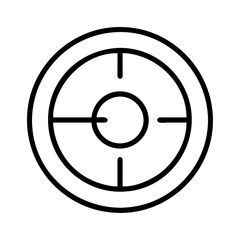 target icon, target line art - simple line art of target, perfect for target logos and icons