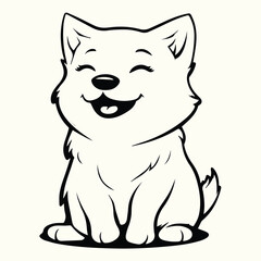 Cute Dog Line Art Minimalist and Adorable Dog Sketches for Art, Design, and Creative Projects