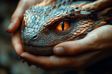  A knight holding an ancient glowing artifact, activating a mechanical dragon. A fusion of magic and technology, with the dragon’s glowing eyes, cinematic lighting, and an epic fantasy atmosphere.