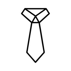 tie icon, tie line art - simple line art of tie, perfect for tie logos and icons