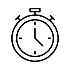 timer icon, timer line art - simple line art of timer, perfect for timer logos and icons