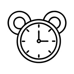 time zone clock icon, time zone clock line art - simple line art of time zone clock, perfect for time zone clock logos and icons