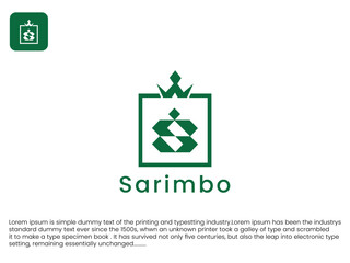 S modern and clean clothing logo 