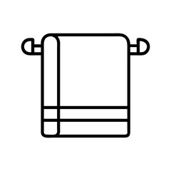 towel icon, towel line art - simple line art of towel, perfect for towel logos and icons