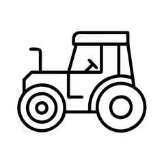 tractor icon, tractor line art - simple line art of tractor, perfect for tractor logos and icons