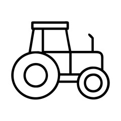 tractor icon, tractor line art - simple line art of tractor, perfect for tractor logos and icons