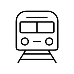 train icon, train line art - simple line art of train, perfect for train logos and icons