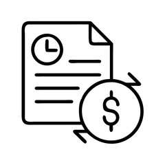 transaction history icon, transaction history line art - simple line art of transaction history, perfect for transaction history logos and icons