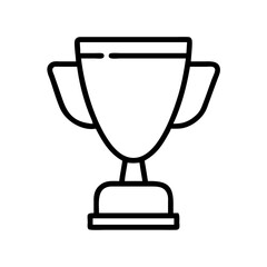 trophy icon, trophy line art - simple line art of trophy, perfect for trophy logos and icons