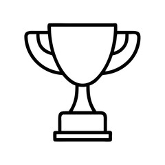 trophy icon, trophy line art - simple line art of trophy, perfect for trophy logos and icons
