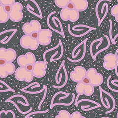 Fototapeta premium textile design with beautiful flowers pattern image