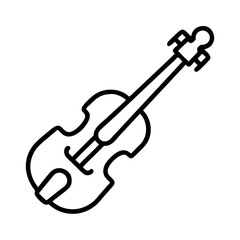 Obraz premium violin icon, violin line art - simple line art of violin, perfect for violin logos and icons