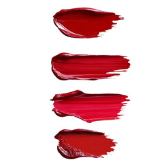 red paint brush strokes