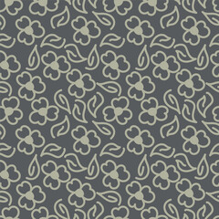 textile design with beautiful flowers pattern image