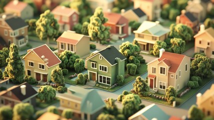 Graphical chart of housing market growth