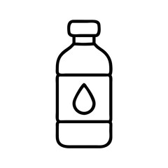 water bottle icon, water bottle line art - simple line art of water bottle, perfect for water bottle logos and icons