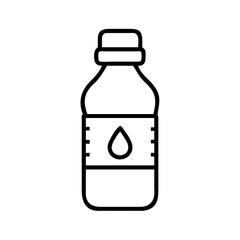 water bottle icon, water bottle line art - simple line art of water bottle, perfect for water bottle logos and icons