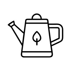 watering can icon, watering can line art - simple line art of watering can, perfect for watering can logos and icons