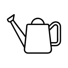 watering can icon, watering can line art - simple line art of watering can, perfect for watering can logos and icons