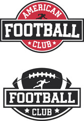 American Football Club Logo Vector Illustration.