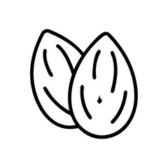 almond icon design