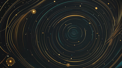 Abstract white background with Colorful circle lines. Digital future technology . Abstract business connection of lines from nodes innovation of communication in the network.