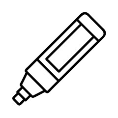 whiteboard marker icon, whiteboard marker line art - simple line art of whiteboard marker, perfect for whiteboard marker logos and icons