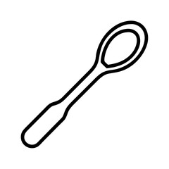 wooden spoon icon, wooden spoon line art - simple line art of wooden spoon, perfect for wooden spoon logos and icons