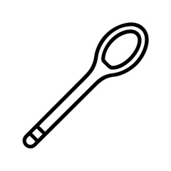 wooden spoon icon, wooden spoon line art - simple line art of wooden spoon, perfect for wooden spoon logos and icons