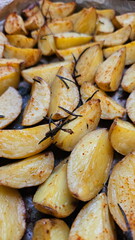 Young potatoes baked with Provencal herbs