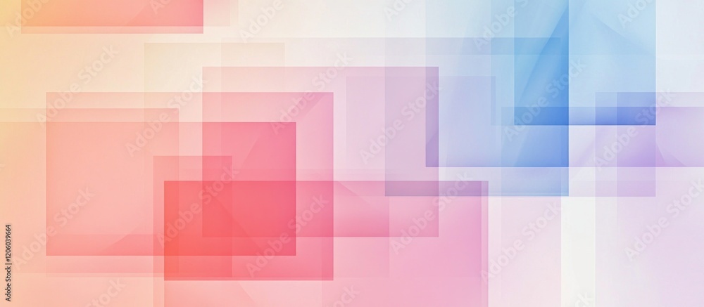 Aufkleber geometric gradient pattern, soft lines blending into squares and rectangles, pastel colors on a smoo