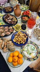 Festive, served table