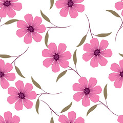textile design with beautiful flowers pattern image